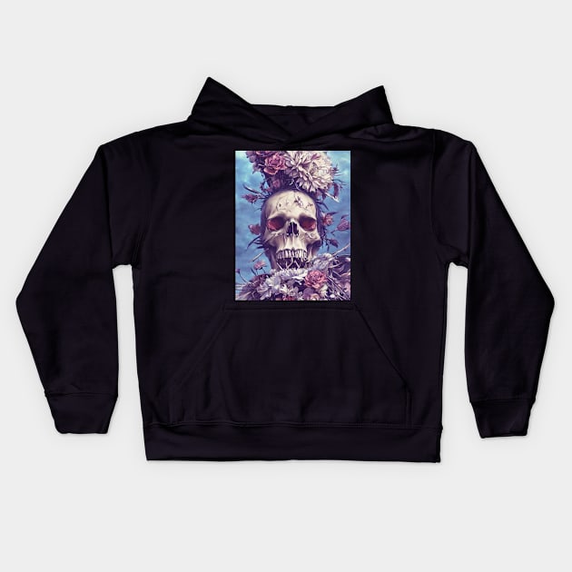 Bones and Botany Kids Hoodie by levelsart